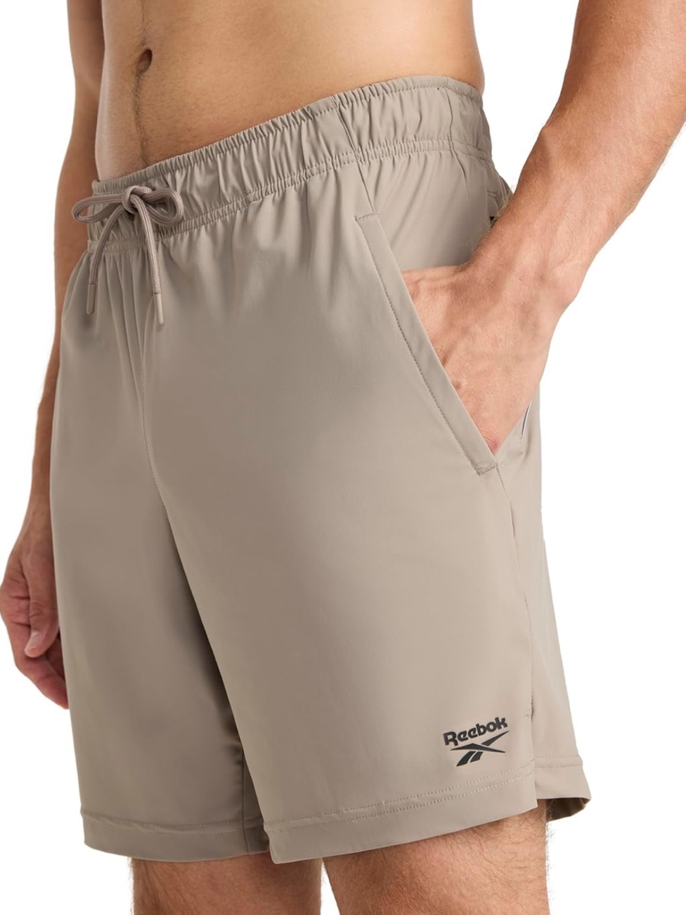 Reebok Pace Training Shorts 7” Driftwood NWT Men’s Large - Picture 3 of 8
